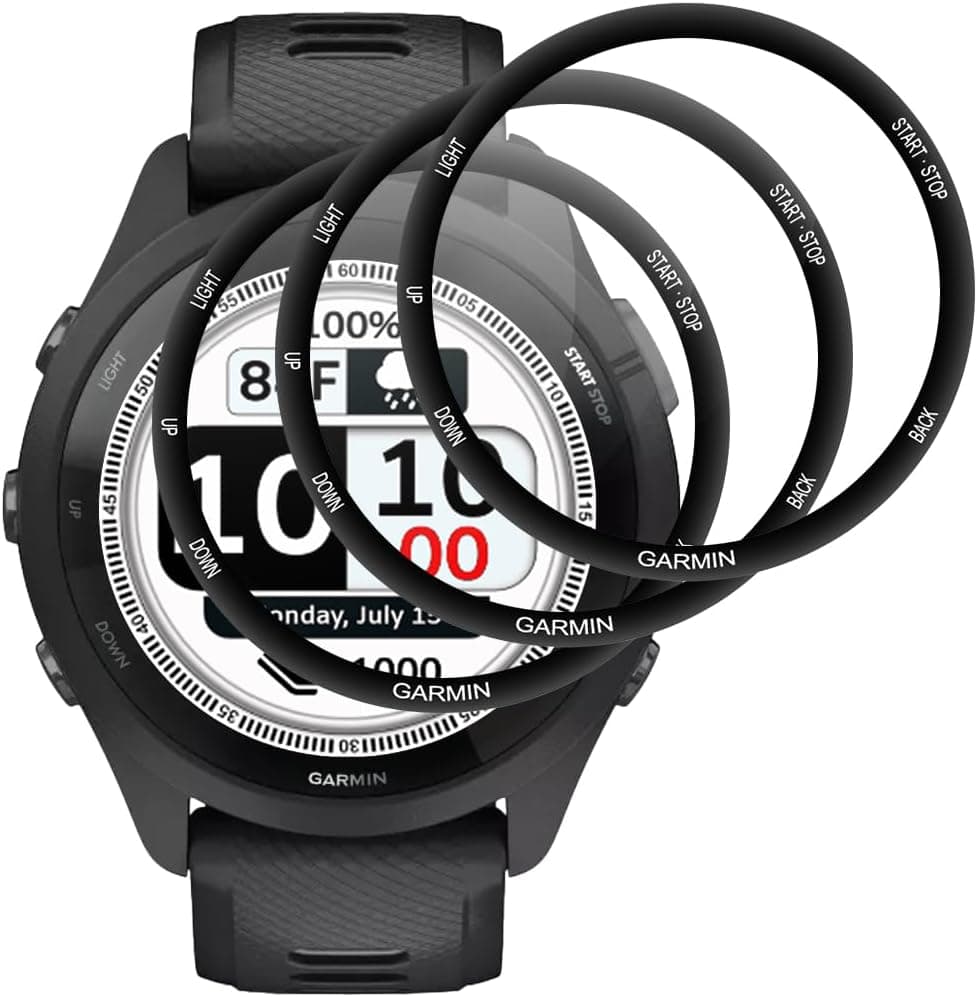 Beukei Pellicola Temperato per Garmin Forerunner 265, 3 pezzi vetro temperato [HD… product image