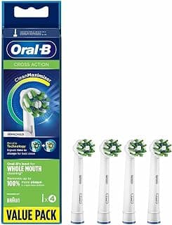 Oral-B CrossAction Toothbrush Heads Pack Of 4 Replacement Refills For Electric Rechargeable… product image