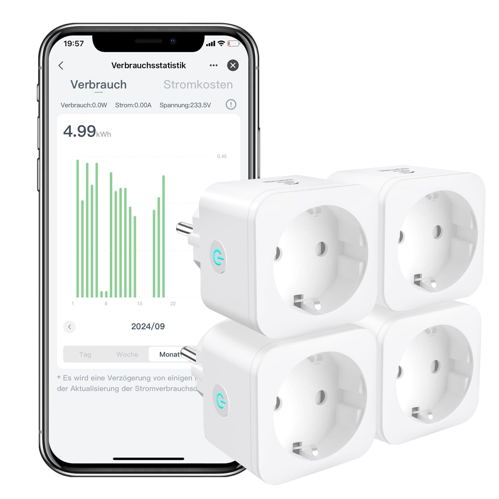 Prise Connectée WiFi (Type F), Prise Intelligente EIGHTREE, Compatible avec Alexa, Google… product image