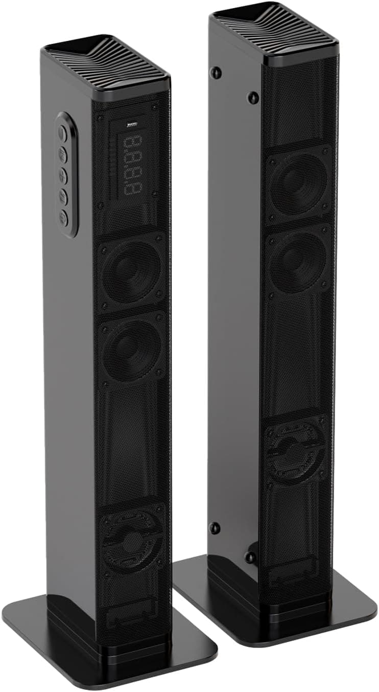 JAJALUYA Sound Bar, Sound Bar for Smart TV,Bluetooth V5.3 speakers, 7 EQ Modes, 2 in 1 Home… product image