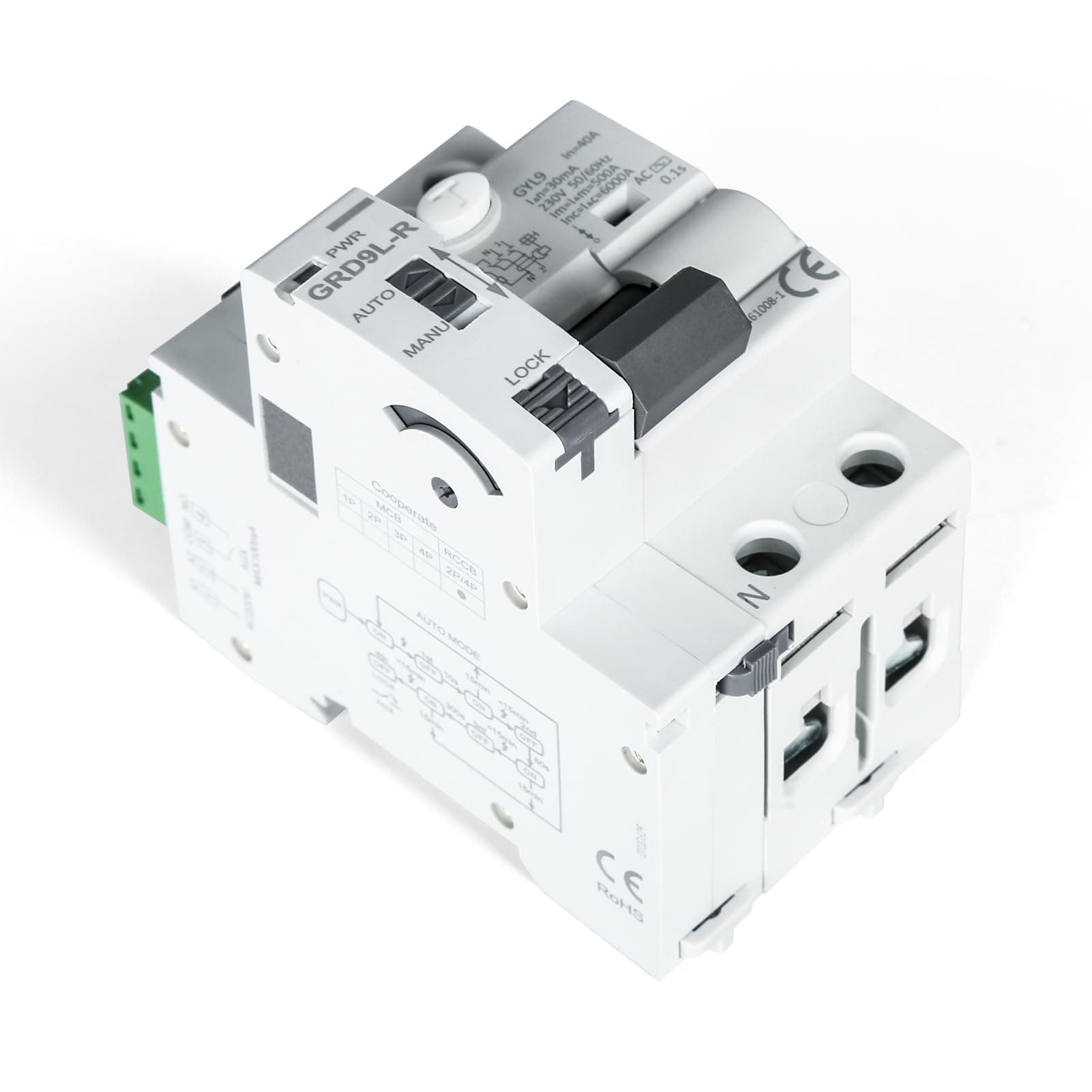 Jadeshay Automatische Wiedereinschaltvorrichtung Leistungsschalter, Fi Schutzschalter 40A 30ma… product image