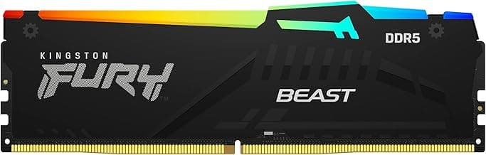 FURY Beast Black RGB 64GB (2x32GB) 6400MT/s DDR5 CL32 DIMM Desktop Gaming Memory Kit of 2 AMD… product image