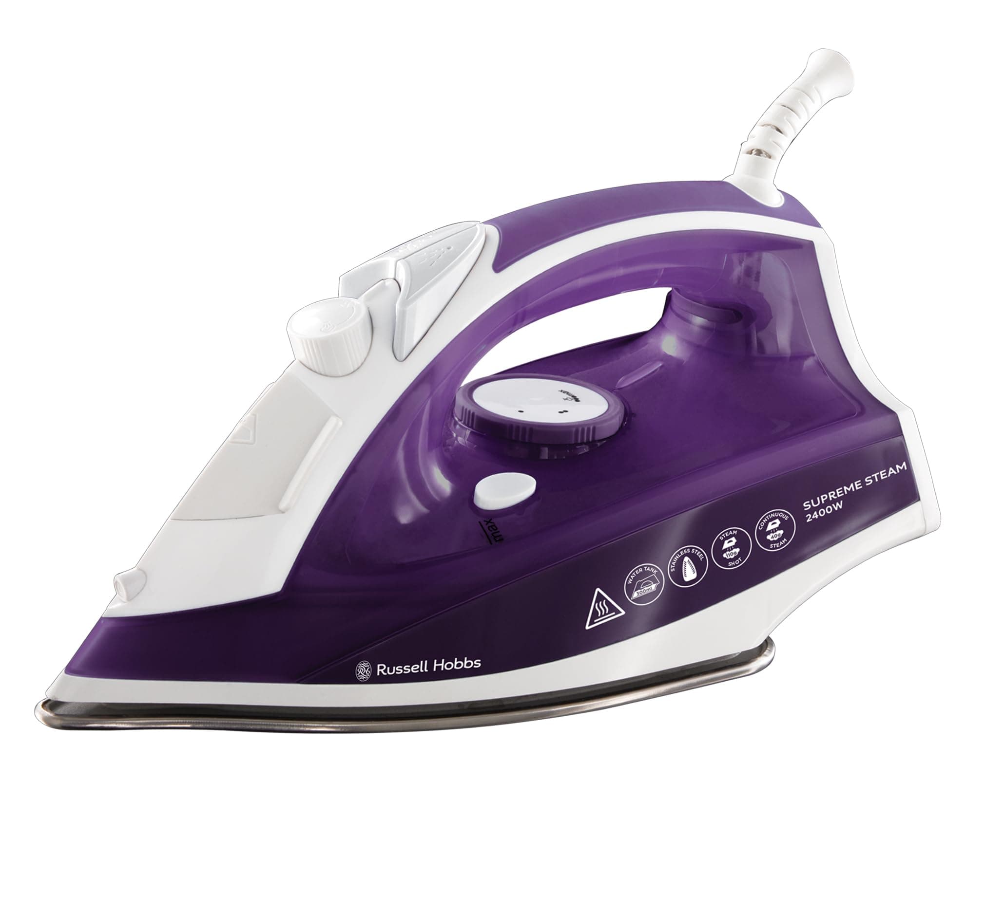 Russell Hobbs Supreme Steam Iron, Powerful Vertical steam Function, Non-Stick Stainless Steel… product image