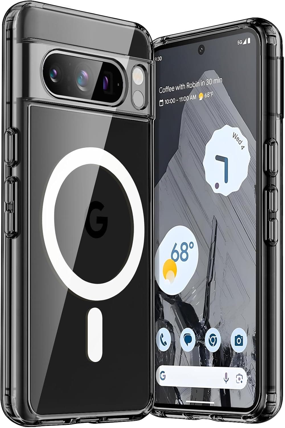 Magnetic Case for Google Pixel 8 Pro, Obsidian | Compatible with MagSafe, Shockproof… product image