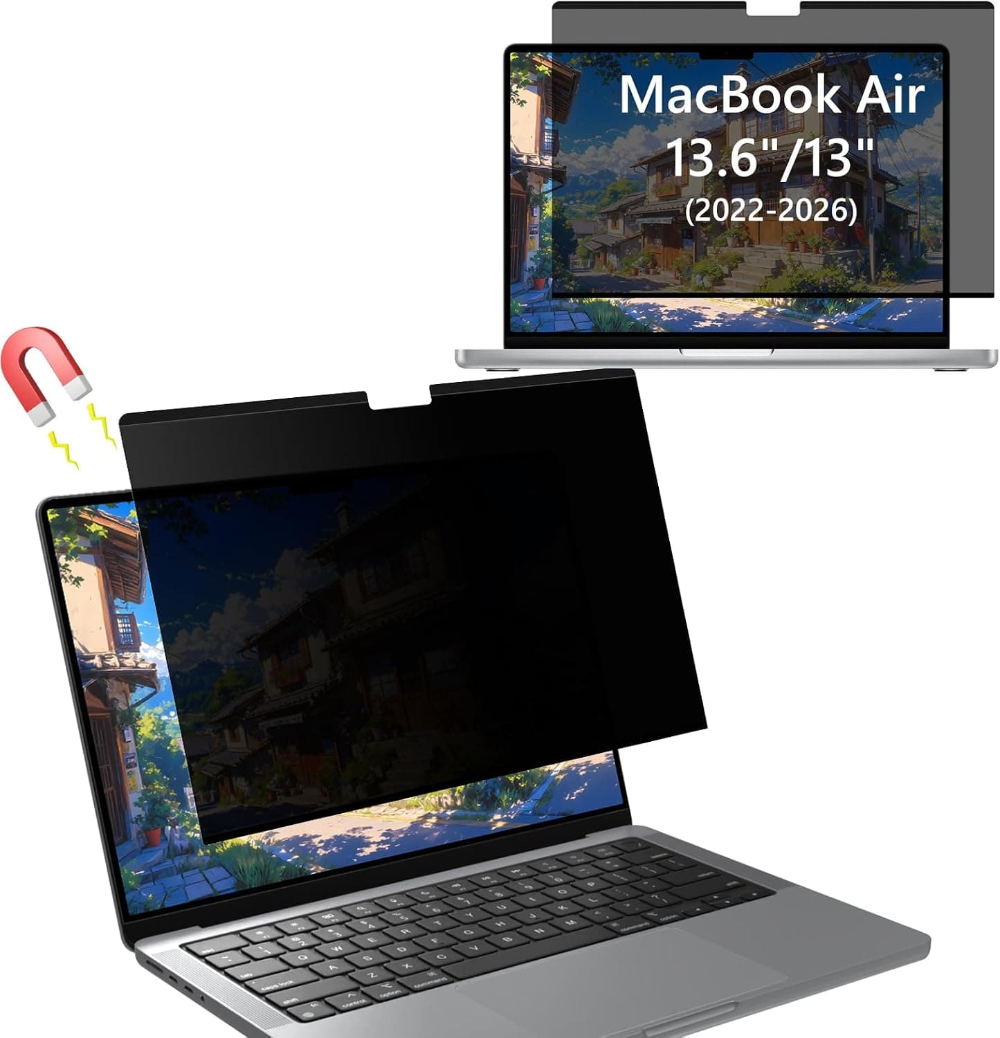 Magnetyczna osłona prywatności dla MacBook Air 13 cali/13.6 cala (2022-2026, M5 M4 M3 M2),… product image