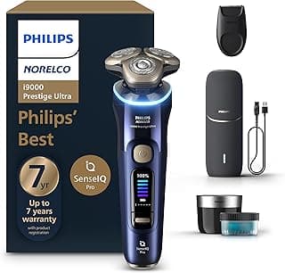 Philips Norelco Shaver i9000 Prestige Ultra, Wet & Dry Electric Shaver, Adriatic, SenseIQ Pro… product image