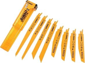 DT2442 Reciprocating Saw Blades Set of 8 (Bi-Metal, Universal Shaft 1/2 Inch, Patented Tooth… product image