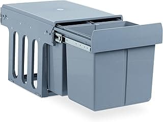 Integrated Kitchen Waste Bin, Pull-Out, 3-Way Under-Cabinet Waste System, 15 & 8 Litres,… product image