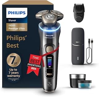 Philips Rasierer i9000 Prestige Ultra, elektrischer Nass- und Trockenrasierer für Herren,… product image