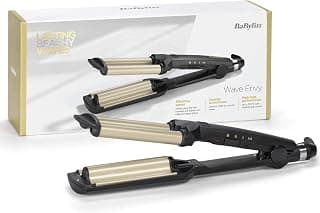 Easy Waves – Wave iron for beach waves, ceramic titanium coating, 3 temperature settings,… product image