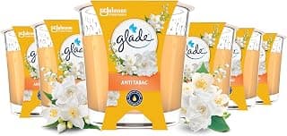 Scented Candle in Glass, Anti-Tabac, Up to 27 Hours Burn Time Candle, Pack of 6 | Glade… product image