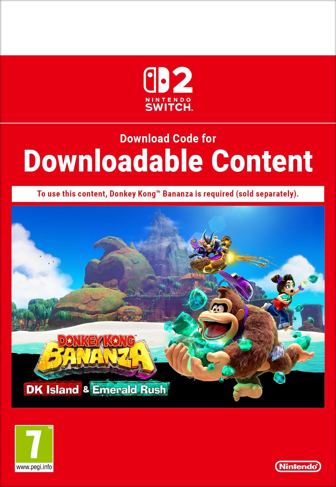 Donkey Kong Bananza: DK Island & Emerald Rush Standard | Nintendo Switch 2 - Download Code product image