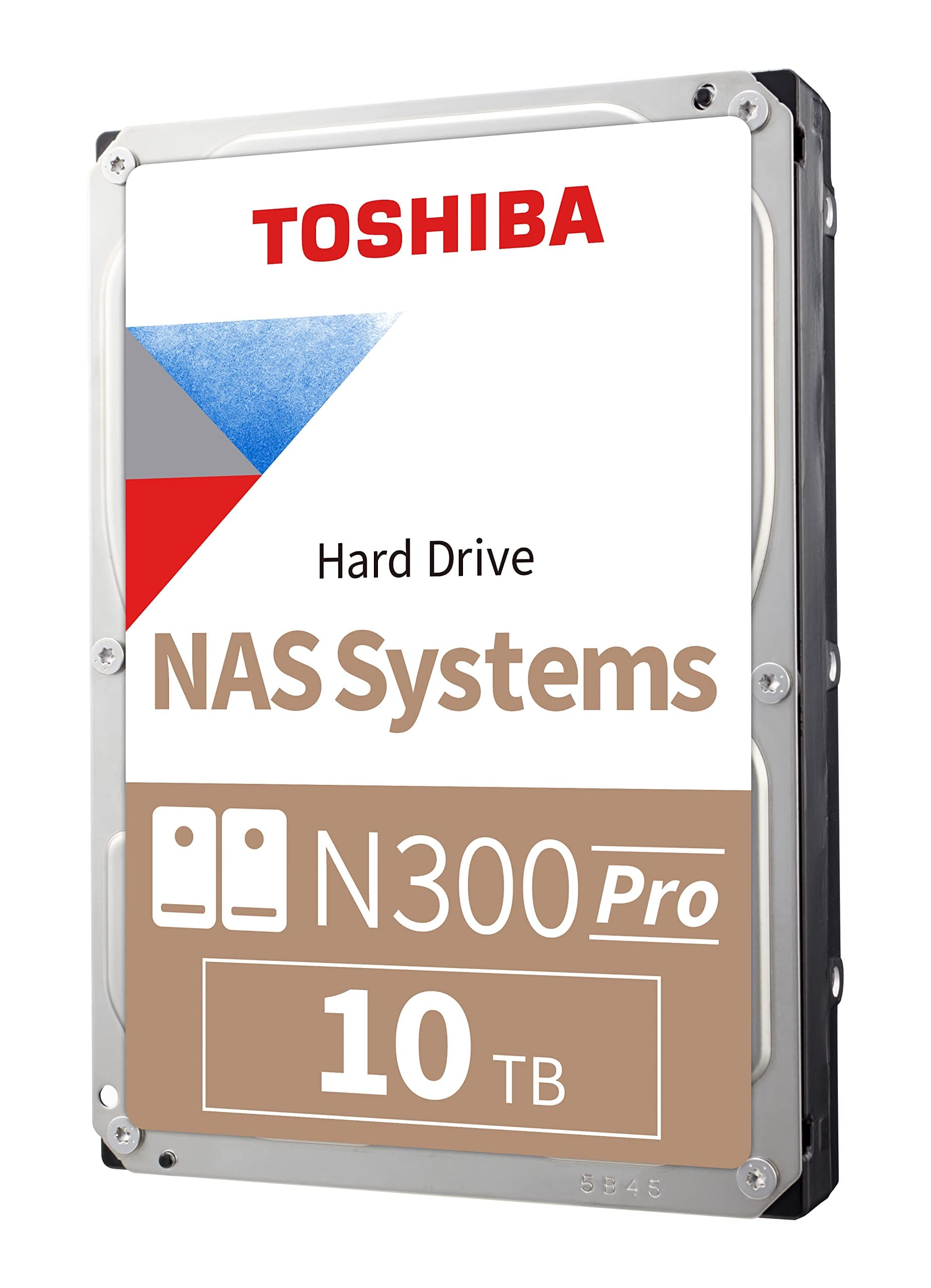 Toshiba N300 PRO 10TB NAS aziendale di grandi dimensioni (fino a 24 alloggiamenti) Disco… product image