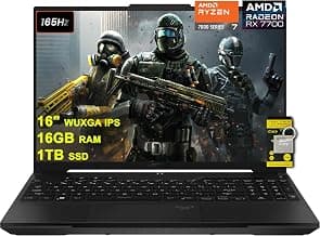 TUF Gaming A16 Laptop 16" WUXGA 165Hz 100% sRGB AMD 8-core Ryzen 7 7735HS 16GB RAM 1TB SSD… product image