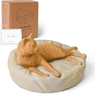 Cuayaes Ginger Cat Ornaments, Cat Memorial Gifts for Pet Lovers Women Men, Resin Cats Statue… product image