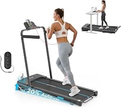 GEOTECH Heavy-Duty Walking Pad Treadmill with 20% Auto Incline, 400lbs Capacity, 4HP Brushless… product image