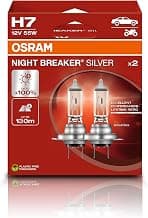 Osram NIGHT BREAKER SILVER H7, +100% mehr Helligkeit, Halogen-Scheinwerferlampe, 64210NBS-2HB,… product image