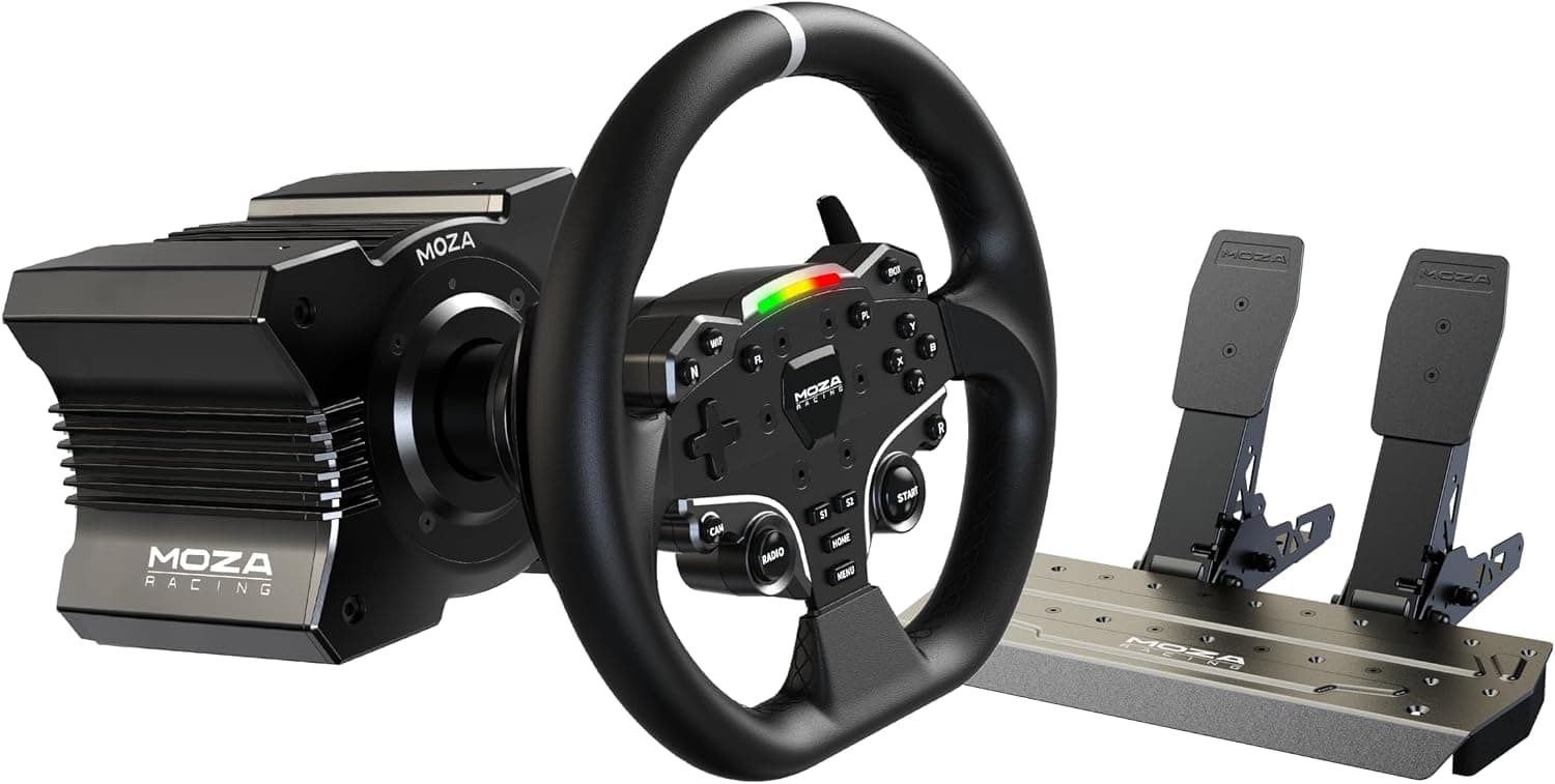 MOZA R5 Direct Drive Hankon Pedal Bundle (2 Pedals (Accelerator + Brake)), Domestic Genuine… product image