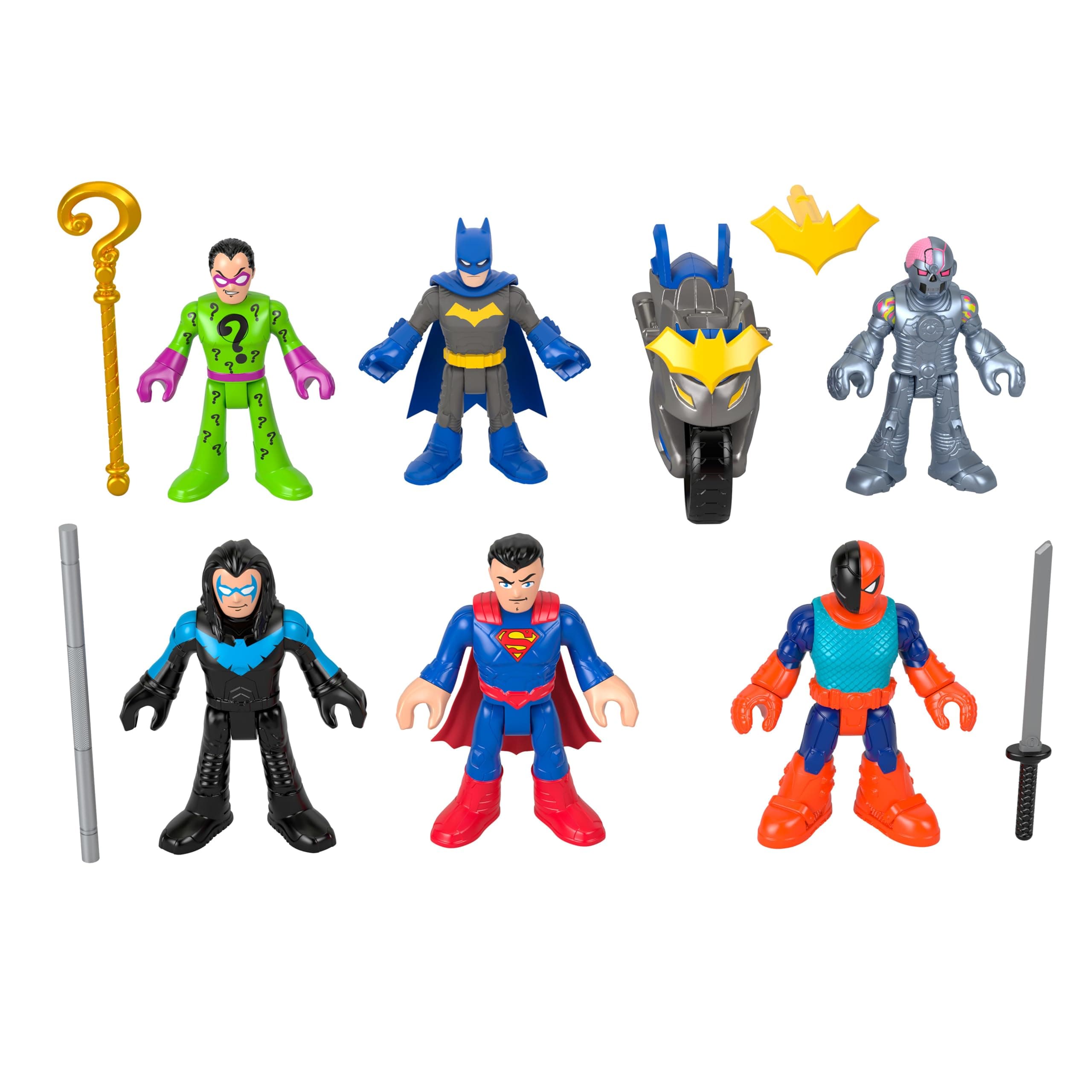 Fisher-Price Imaginext DC Super Friends Deluxe Collectible Set - Contains 6 Characters and 3… product image