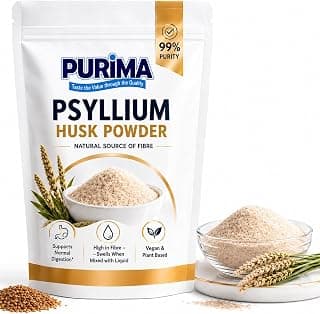 Psyllium Husk Powder 500g - 99% Purity Blond Powdered Husks Bulk Soluble Natural Fibre for… product image