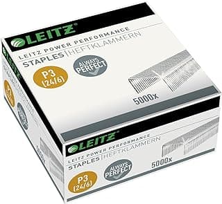 Esselte Leitz Power Performance P3 24 x 6 mm Capacity Staples Box of 5000) product image
