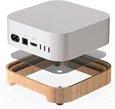 Wooden Stand for Mac Mini M4/M4 Pro (2024) - Sturdy with Dust Filter, Optimized Heat… product image
