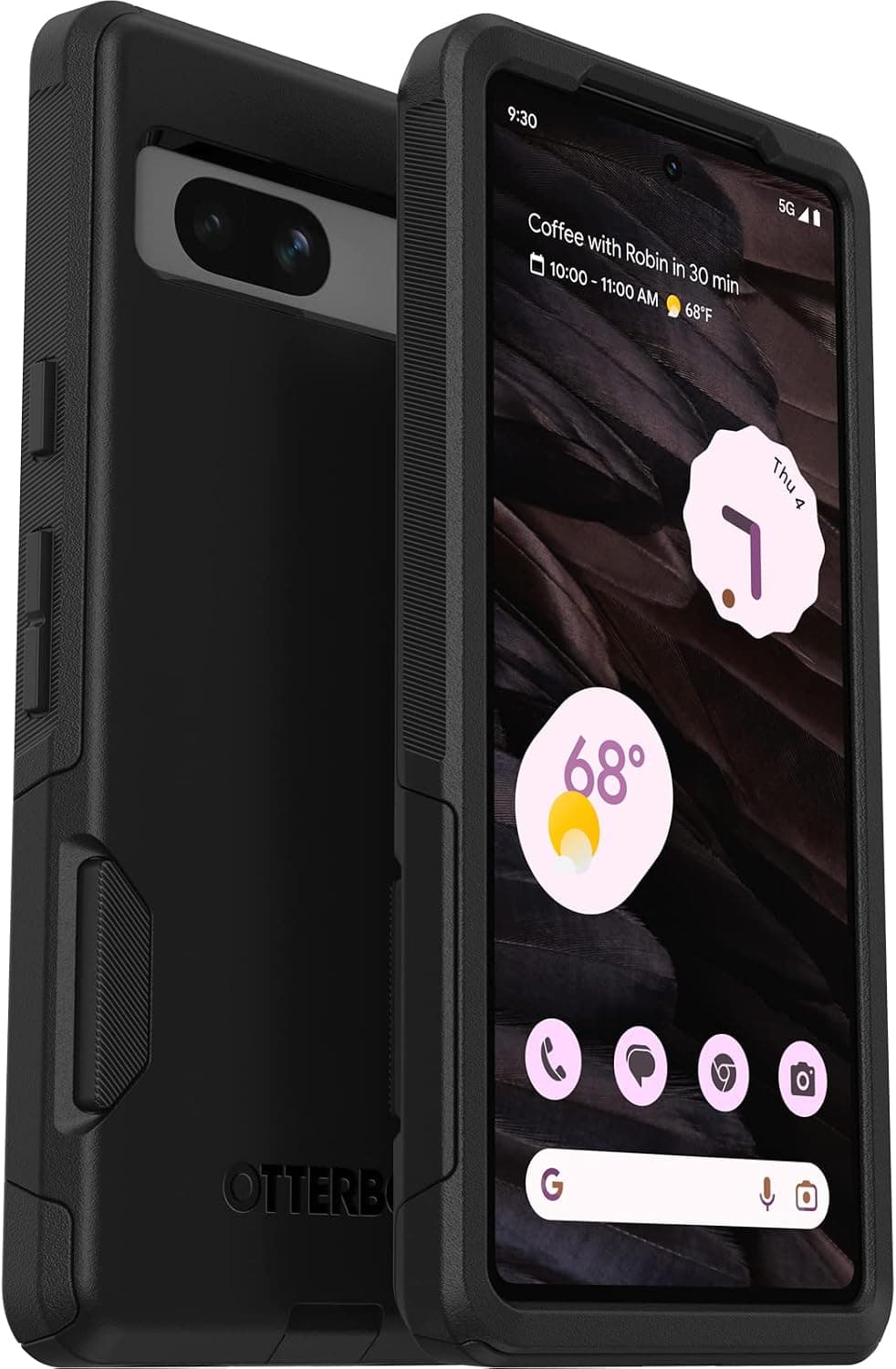 OtterBox Étui pour Google Pixel 7A Commuter Series - Noir, Fin et résistant, Compatible avec… product image