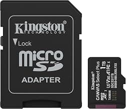 Kingston Canvas Select Plus microSD Speicherkarte 1TB microSDXC Gen3 150MB/s A1 Einschließlich… product image