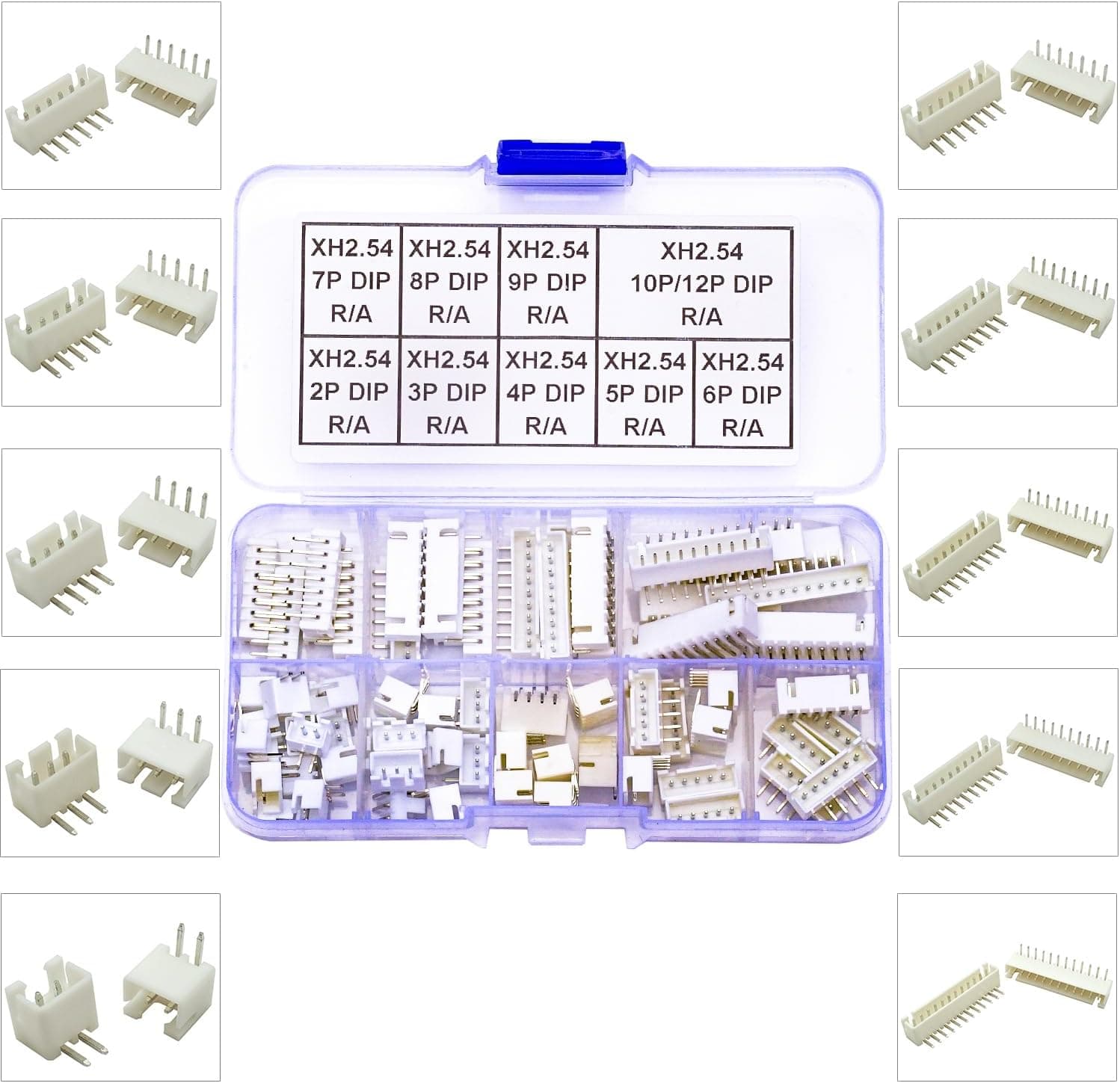 JST Connectors Kit, XH2.5 DIP Header Jst 2.54mm Pitch IC Socket Plugs Adapter, JST-XH… product image