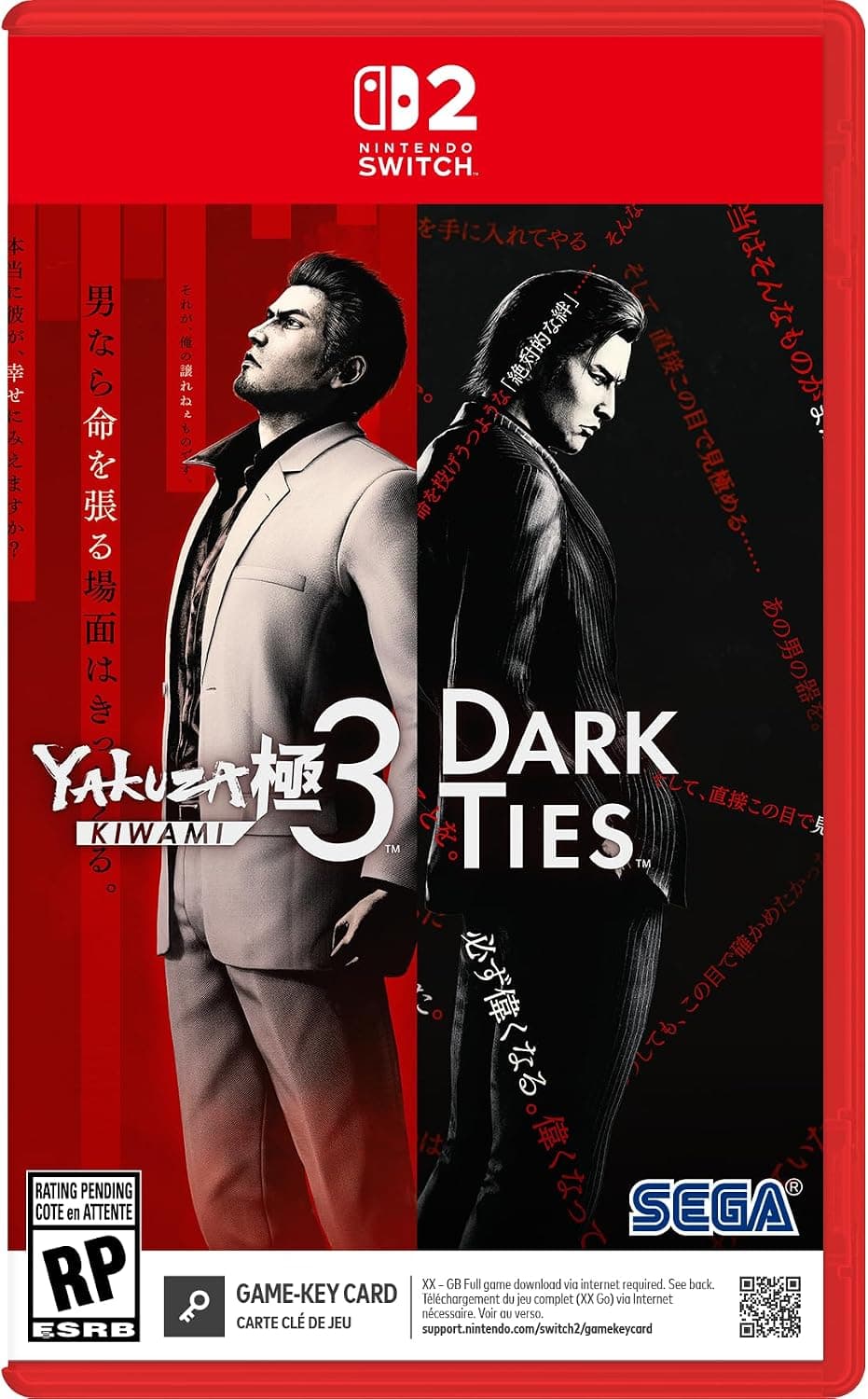 Yakuza Kiwami 3 & Dark Ties (Game-Key Card) for Nintendo Switch 2 product image