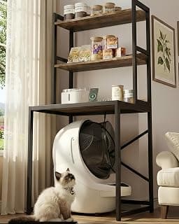 Heybly Litter Box Enclosure for Self-Cleaning Robot 3 & 4, HCLB001SR | Wooden Cat Litter… product image