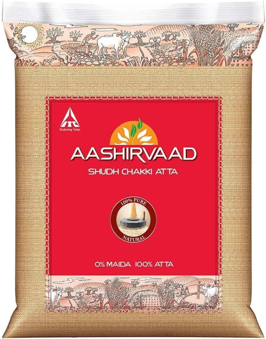 Aashirvaad Atta | 100% Atta | Traditional Chakki Grind Process | Choice Grains | Health… product image