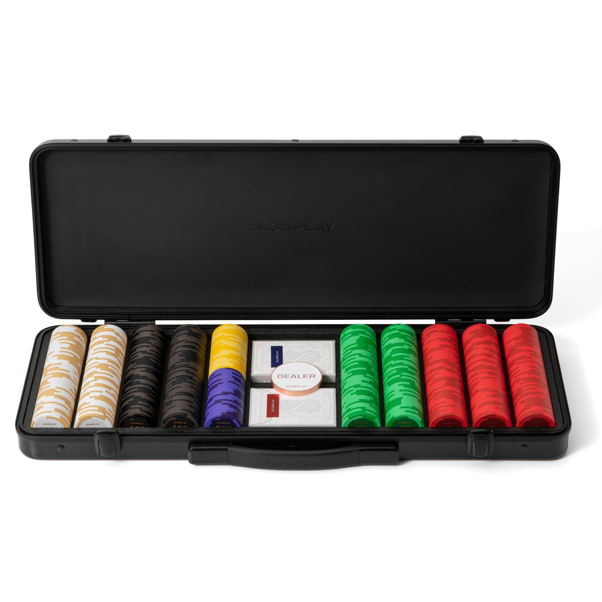 SLOWPLAY Set poker in argilla Godel, fiches 14 g/40 mm, Texas Hold’em product image