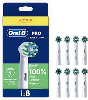 Oral-B Pro Cross Action Toothbrush Heads, Pack of 8 Counts, Suitable for Mailbox product image