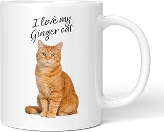 Party People Ginger Cat Mug - 11oz Ceramic Coffee or Tea Cup for Cat Lovers, Christmas,… product image