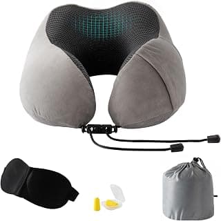 Good Nite Travel Pillow for Airplane Memory Foam Neck Pillow for Travel Adults Plane Flight… product image
