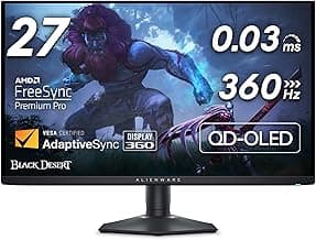 Alienware AW2725DF 26.7" OLED Gaming Monitor, Quantom-Dot WQHD (2560 x 1440), 360Hz, 0.03Ms,… product image