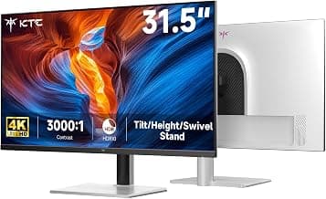 31.5 Inch UHD 4K 60Hz Computer Monitor, HDR, 3000:1 Contrast, 125% sRGB, Softeware Low Blue… product image
