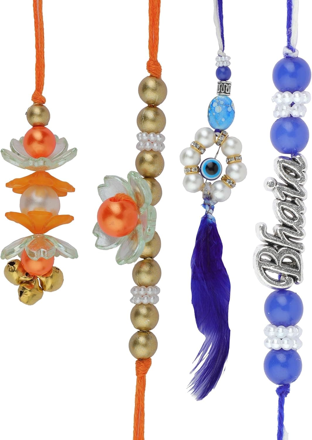 Rakhi Bhaiya Bhabhi Veera Set Rakhi Lumba Set Couple Pair with Dora for Brother Bhabhi Set of… product image