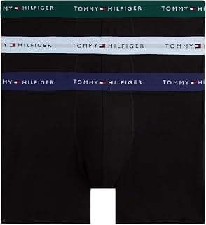 Tommy Hilfiger Men’s 3 Pack Cotton Boxer Briefs, Multicolor (Orn Grn/Prp Nvy/Ves Blu), XXL product image