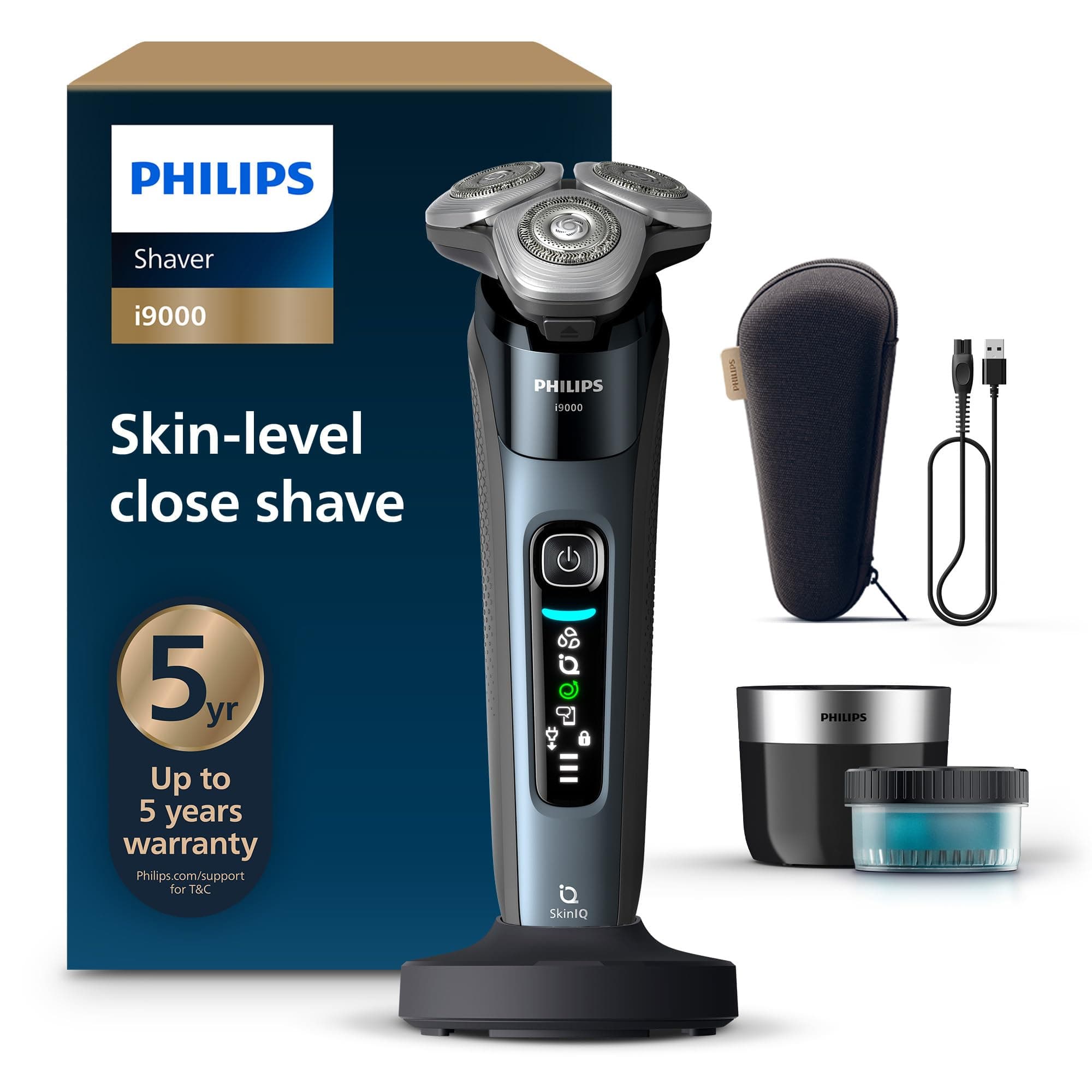 Philips Rasierer i9000, Elektrischer Nass-und Trockenrasierer für Herren mit integriertem… product image