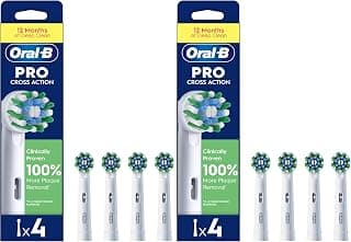 Oral-B Pro Cross Action Electric Toothbrush Head, X-Shape and Angled Bristles for Deeper… product image