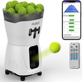 PUSUN PT-MINIPro Tennis Ball Machine: Automatic impact with adjustable speed and angle,… product image