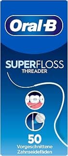 Superfloss Dental Floss 50 Thread | Reinforced end and fluffy centre for tight and wide… product image