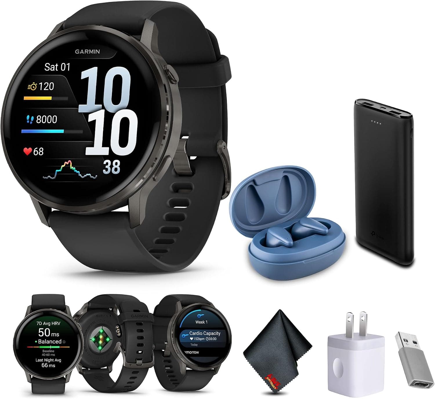 Garmin Venu 4.45mm GPS Smart Watch with Advanced Activity Tracker and Multisport, 1.4" AMOLED… product image