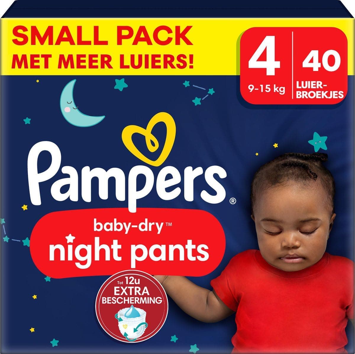 Pampers - Baby Dry Night Pants - Size 4 - Small Pack - 40 pieces - 9/15 kg product image