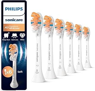 Philips Sonicare A3 Premium All-in-One, Original Ersatzbürstenköpfe, Weiß, 6er-Pack, HX9096/87 product image
