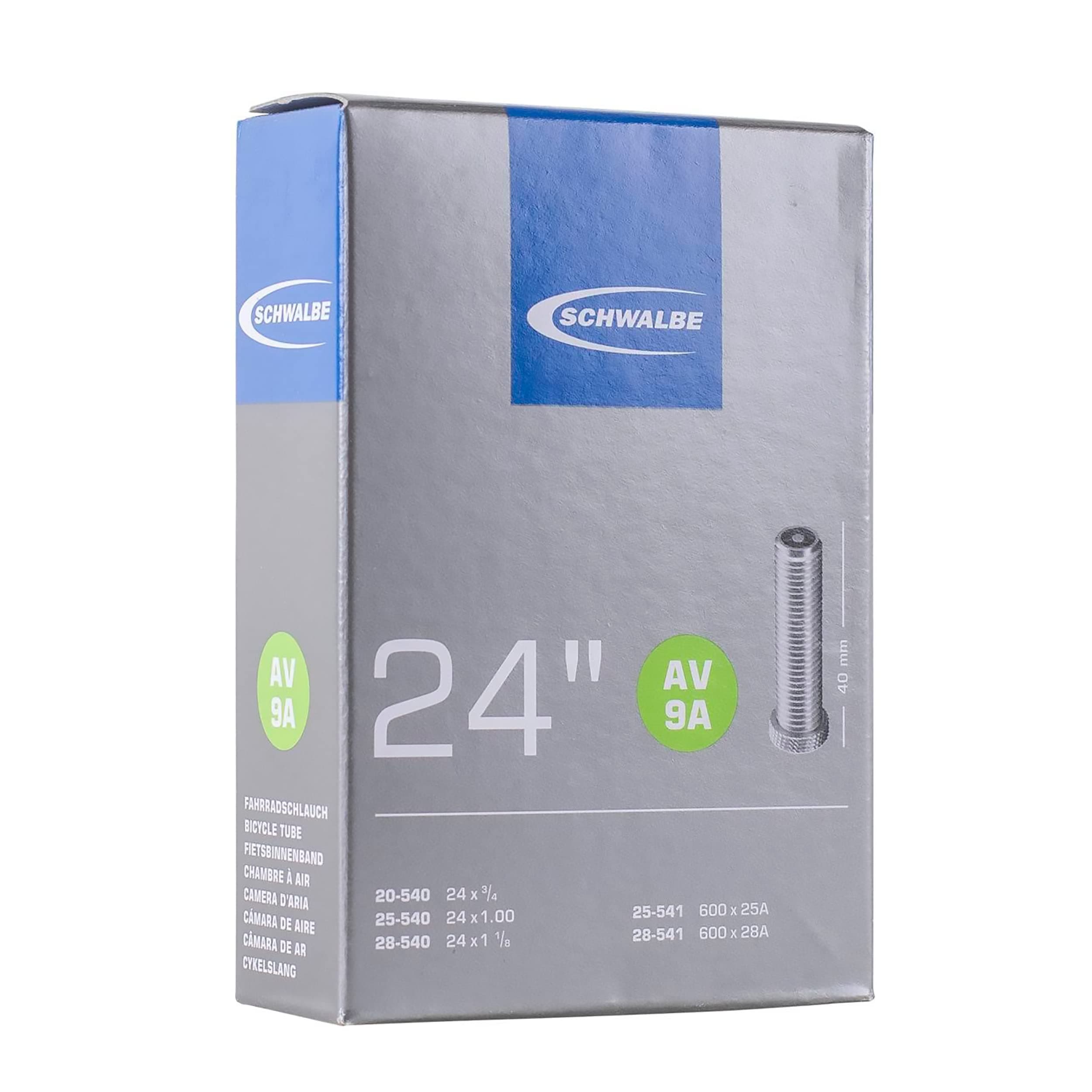 Schwalbe Fahrradschlauch AV9A 24"", 40 mm, Schwarz, 61 cm, Cicli Bonin_012563 product image