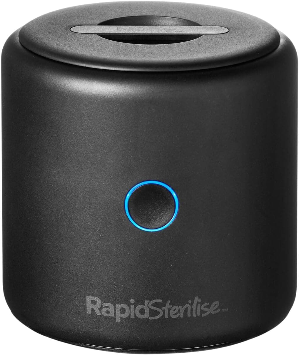 Nuby RapidSterilise USB Rechargeable Portable UV Steriliser, Black product image