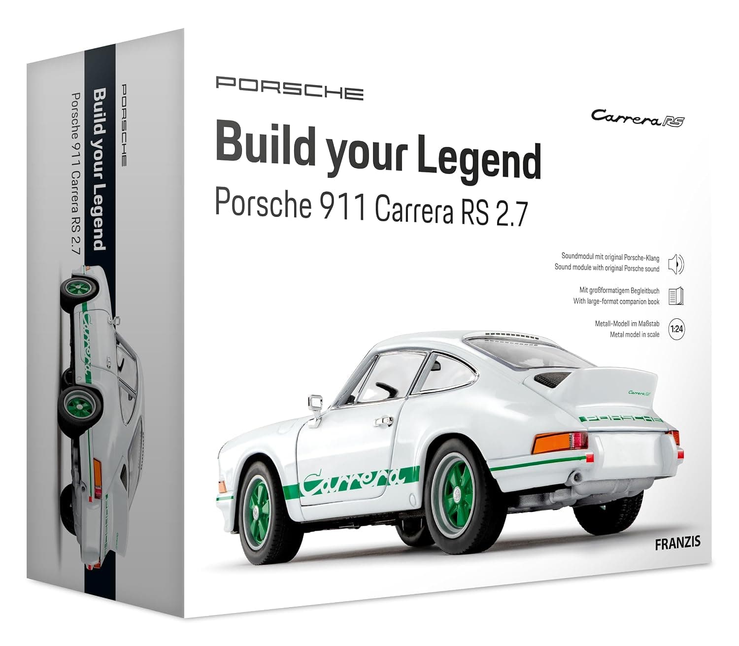 Franzis 67267 - Porsche 911 Carrera RS 2.7 - Build Your Legend - Kit de modélisme détaillé… product image